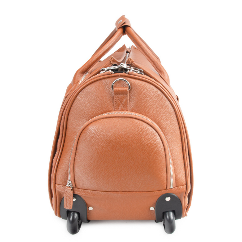 Brett 2-in-1 Garment & Duffel Roller Bag in Chestnut - The Well Appointed House