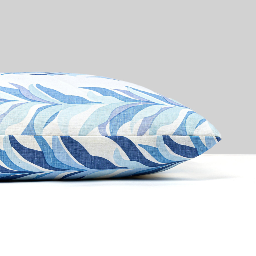 Chira Island Pillow in Blue Marine - THE WELL APPOINTED H OUSE