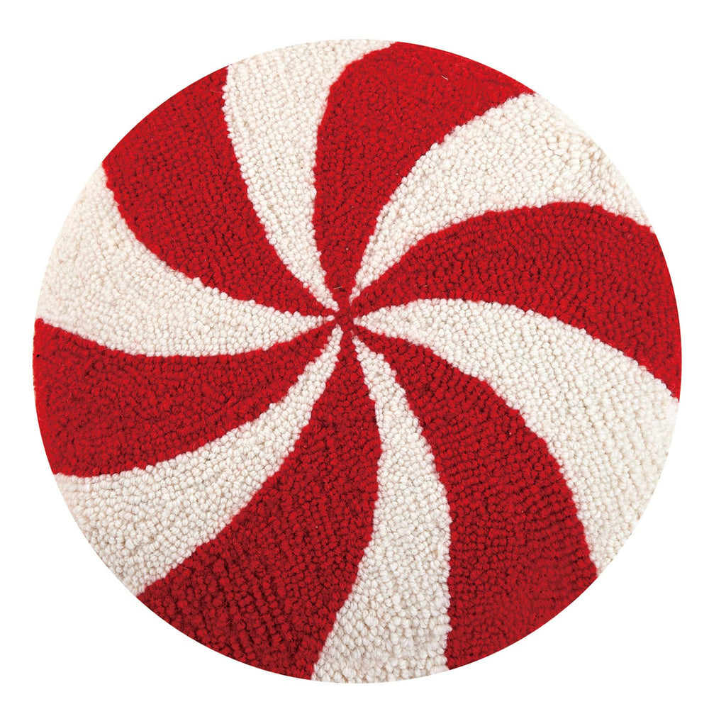 Candycane Decorative Hook Pillow- The Well Appointed House