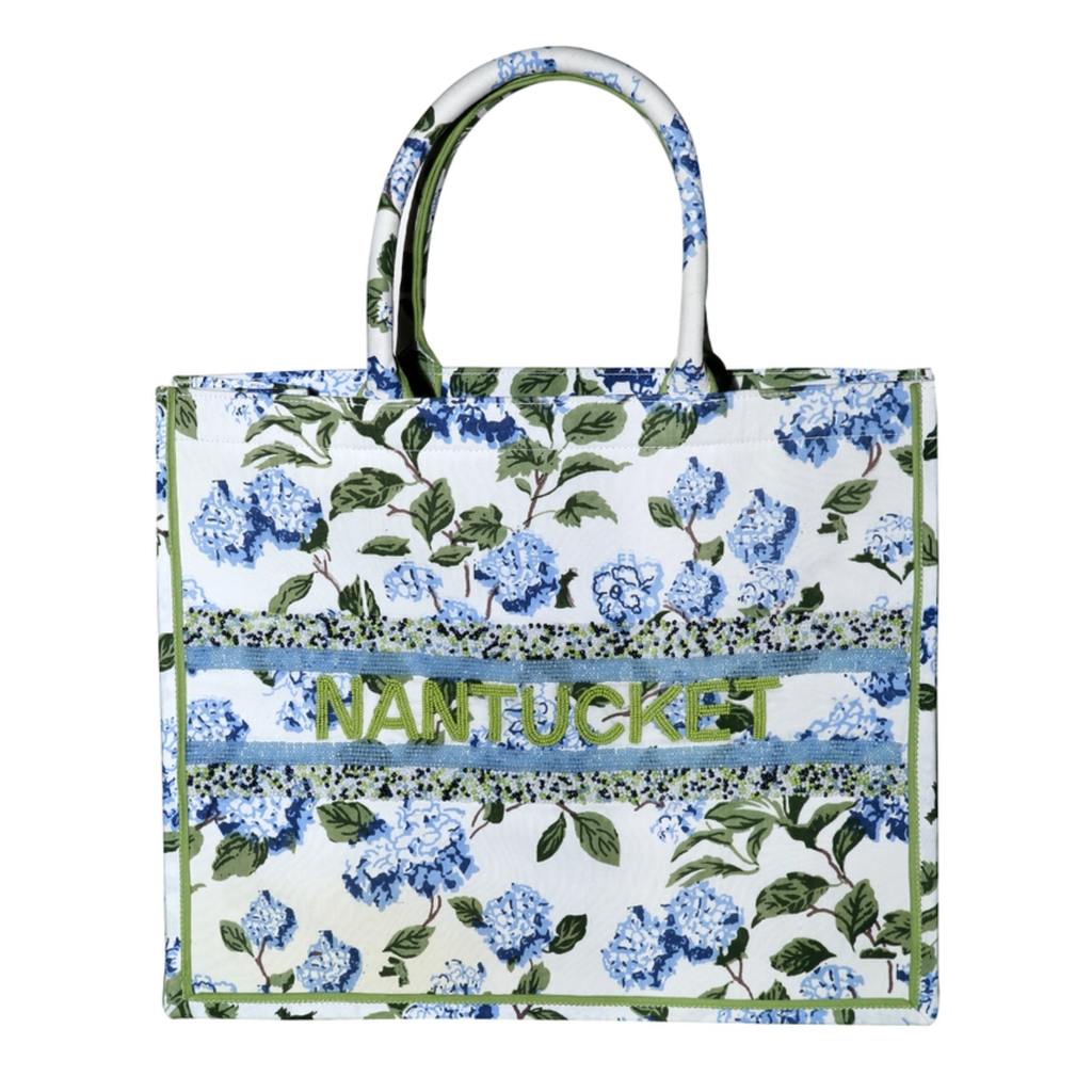 Blue Hydrangea Tote - The Well Appointed House