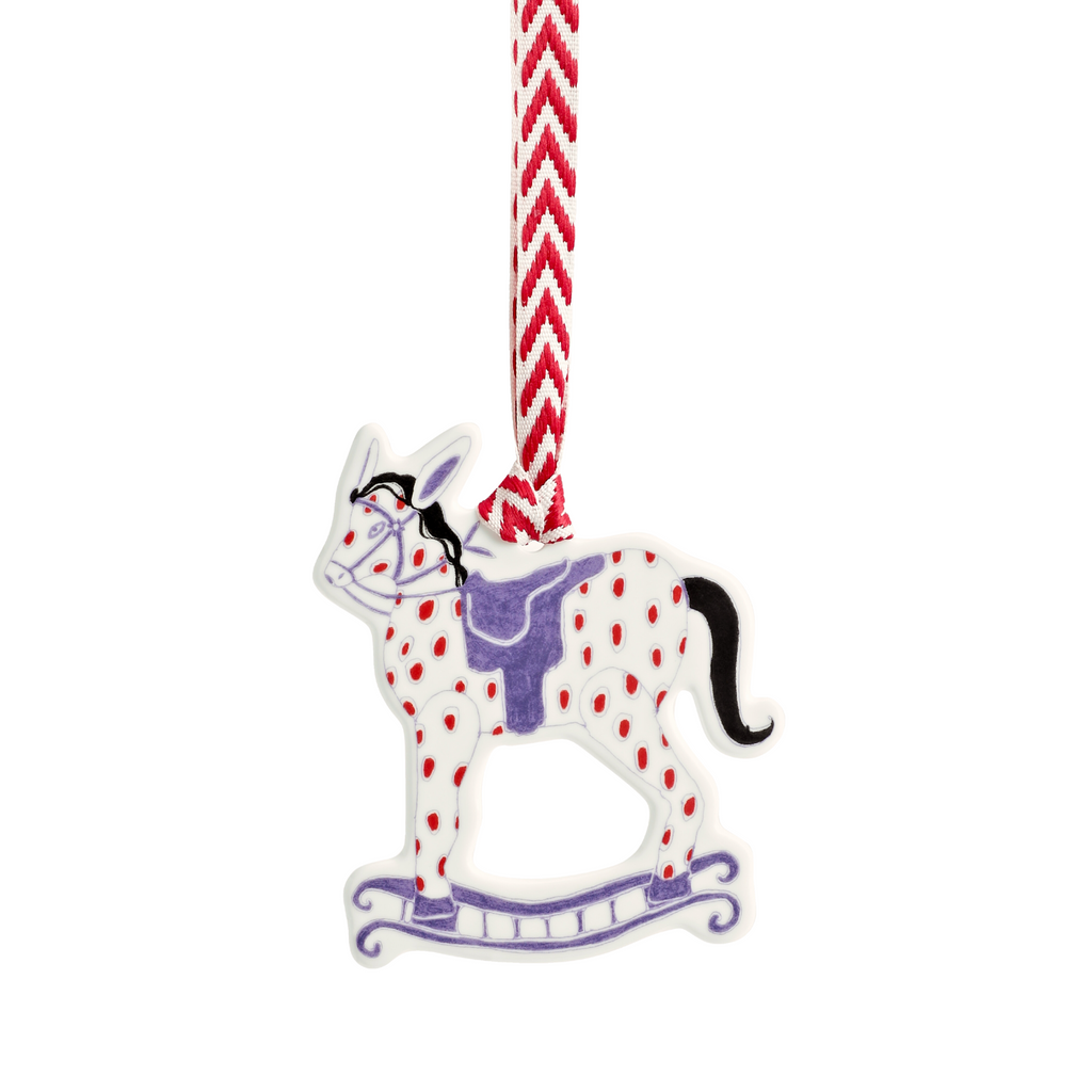 Christmas New Baby 2024 Rocking Horse Ornament - The Well Appointed House