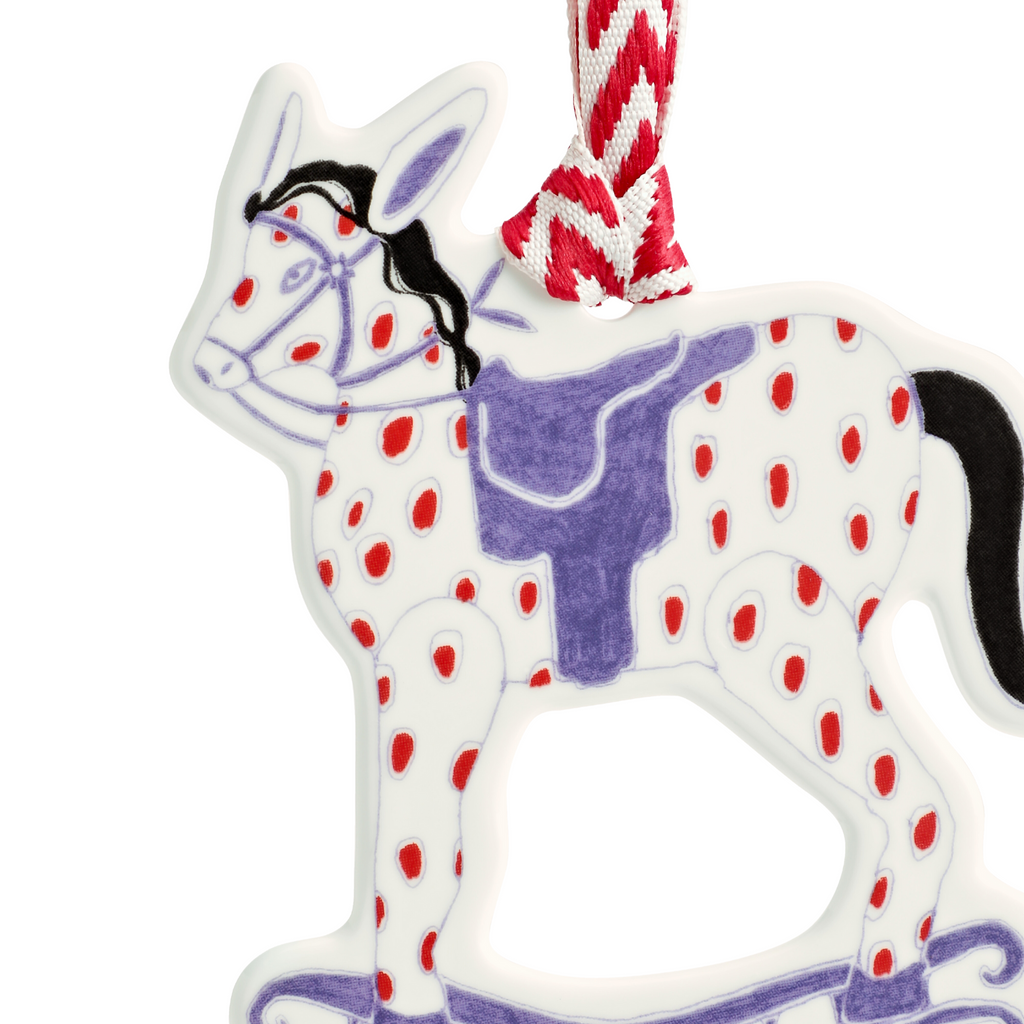 Christmas New Baby 2024 Rocking Horse Ornament - The Well Appointed House