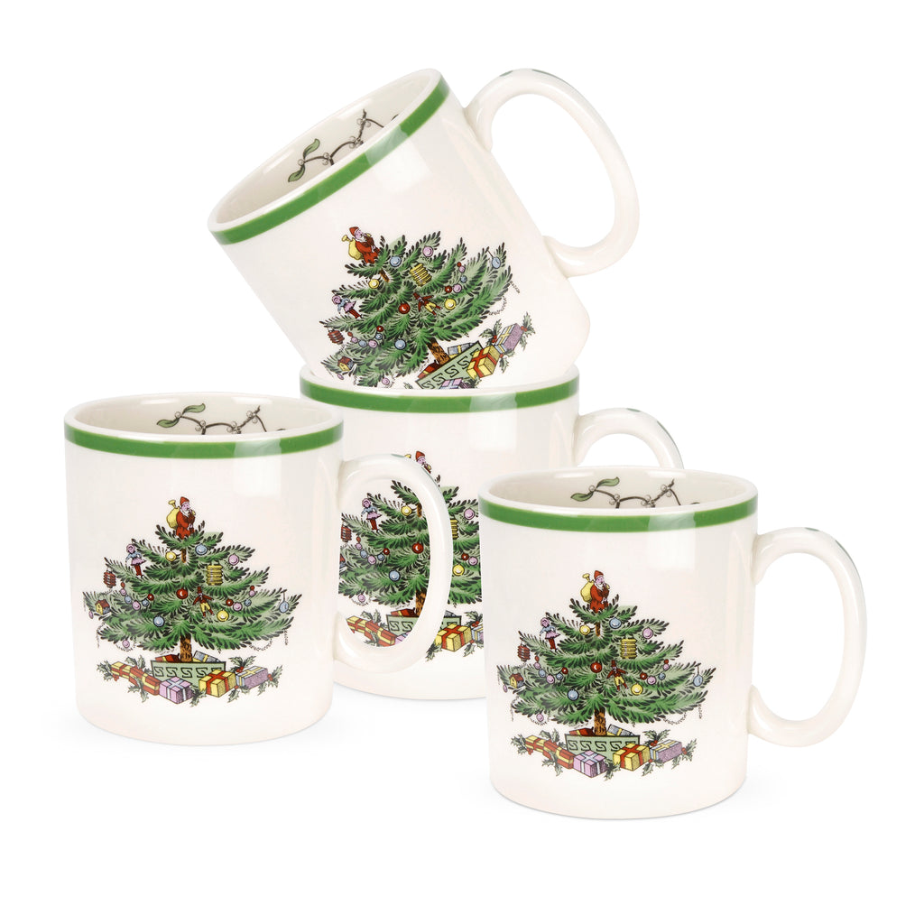 Christmas Tree Set of Four Mugs - The Well Appointed House