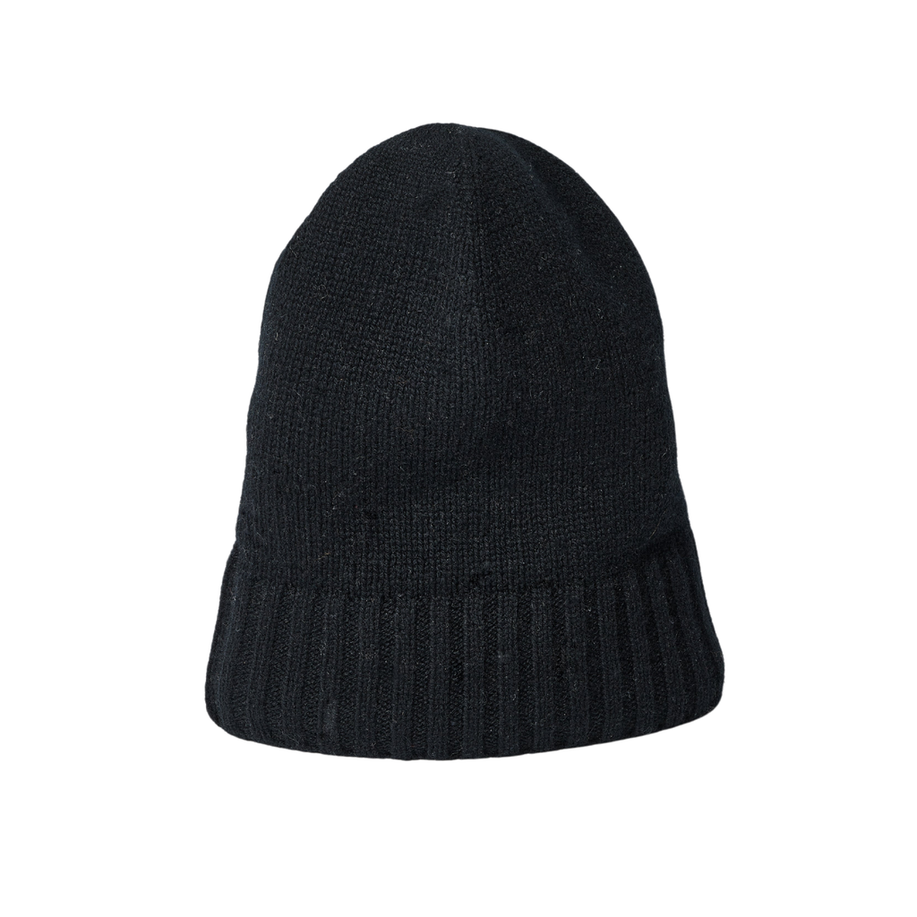 Classic Cashmere Slouchy Beanie in Black - The Well Appointed House