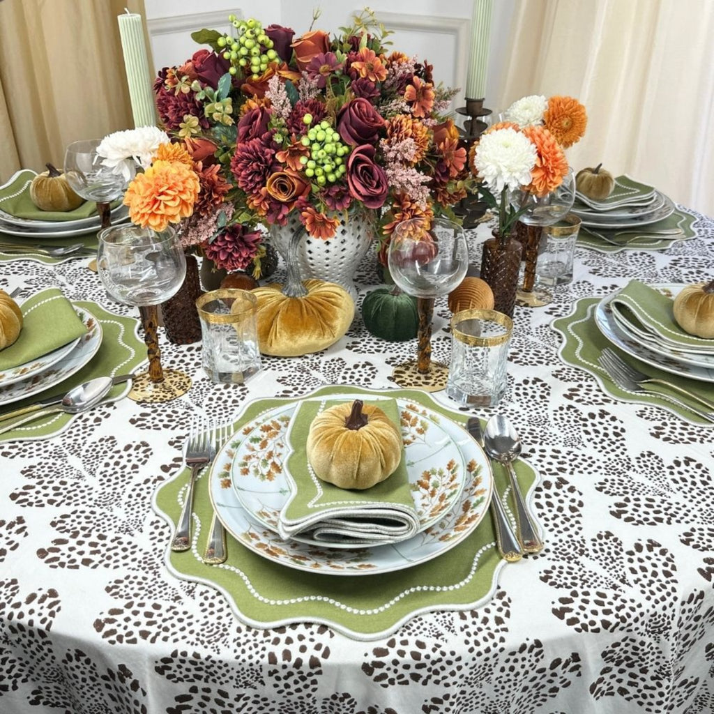 Cocoa Kelli Tablecloth - The Well Appointed House