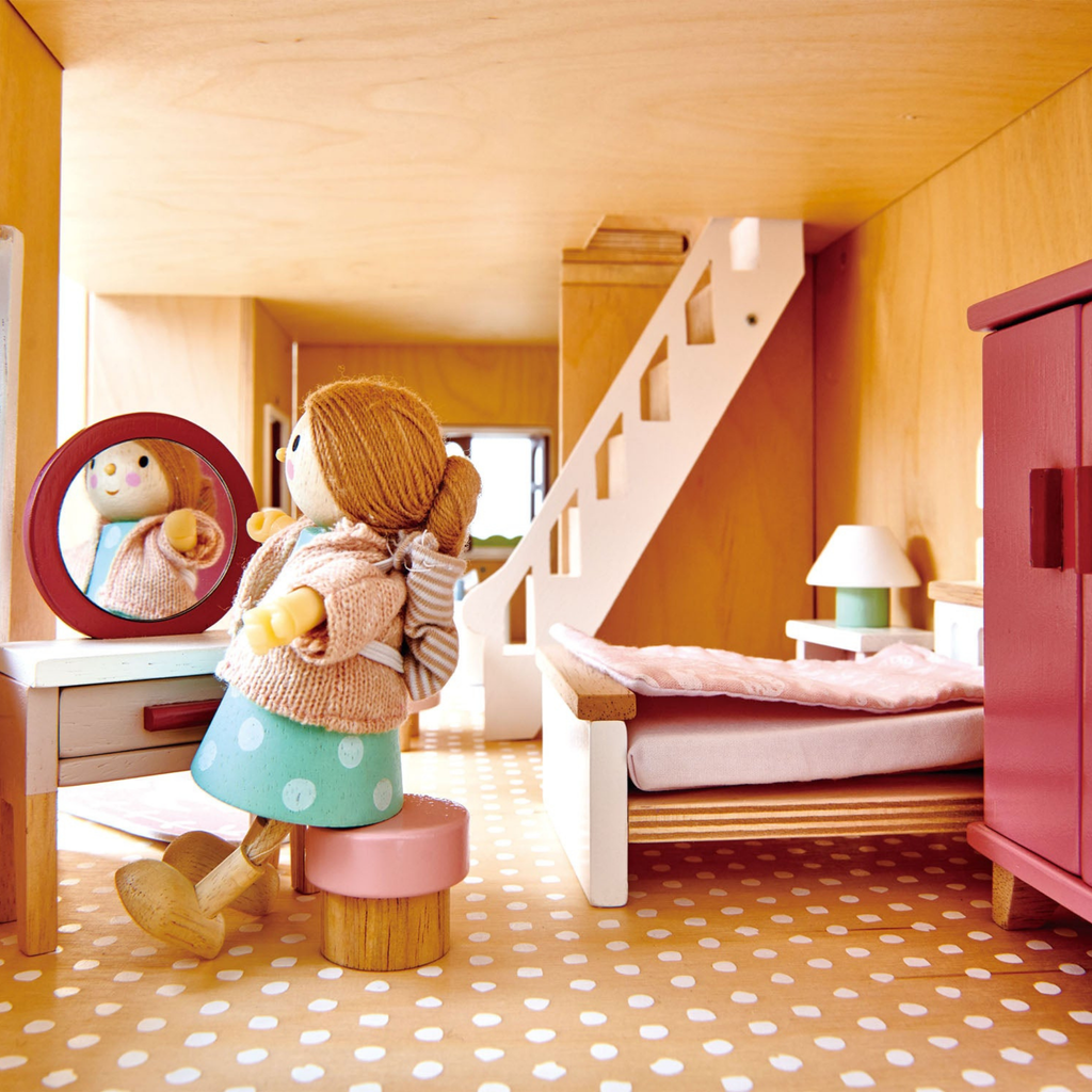 Dolls House Bedroom Furniture Kids Toy - The Well Appointed House