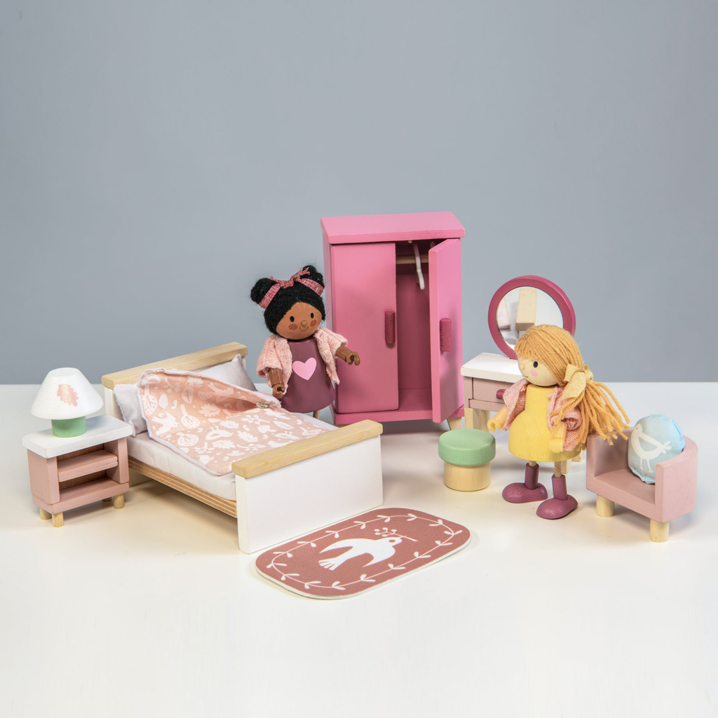 Dolls House Bedroom Furniture Kids Toy - The Well Appointed House