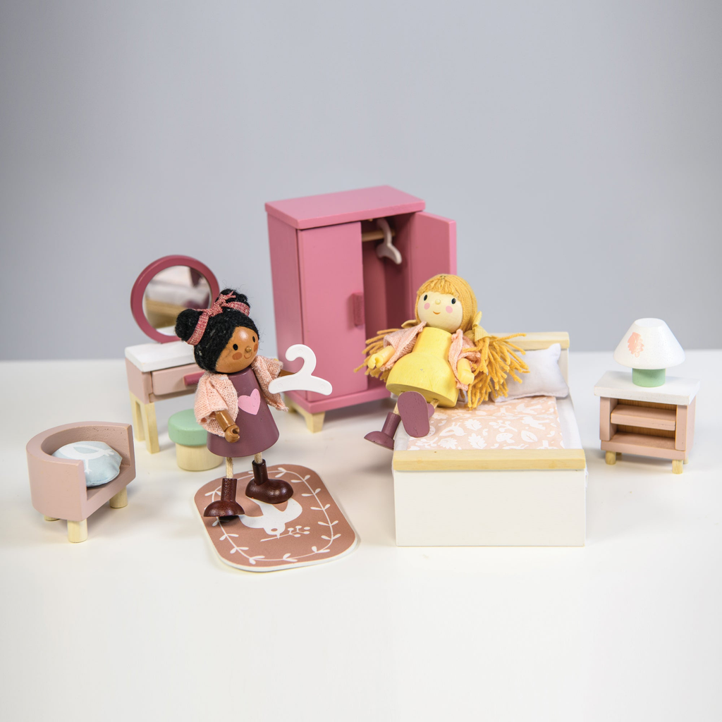 Dolls House Bedroom Furniture Kids Toy - The Well Appointed House