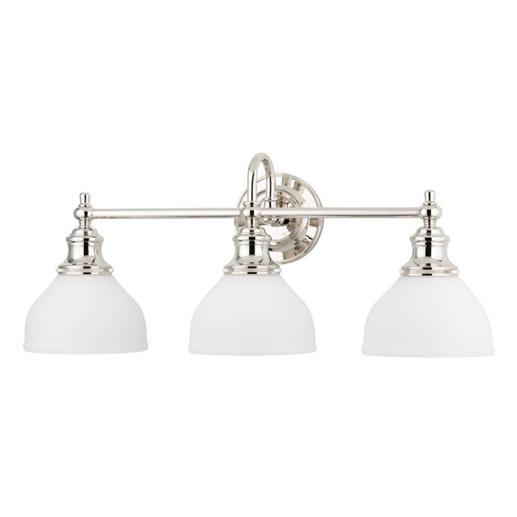 Sutton Three Light Horizontal Bath and Vanity Light - Available in Two Finishes - Bath & Vanity Lights - The Well Appointed House