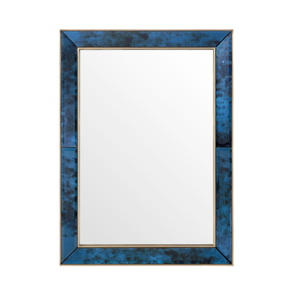 Antique Midnight Blue Etienne Mirror - The Well Appointed House