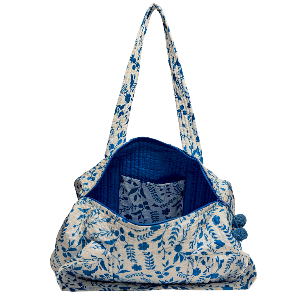 Elodie Travel Weekender Tote Bag in Blue - The Well Appointed House