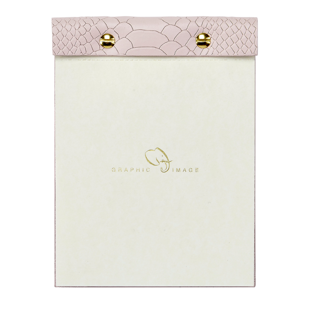 Embossed Python Leather Desk Notepad - The Well Appointed House