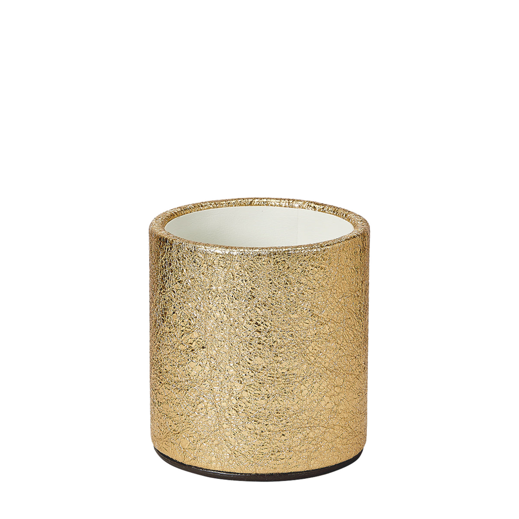 Embossed Python Leather Pencil Cup - The Well Appointed House