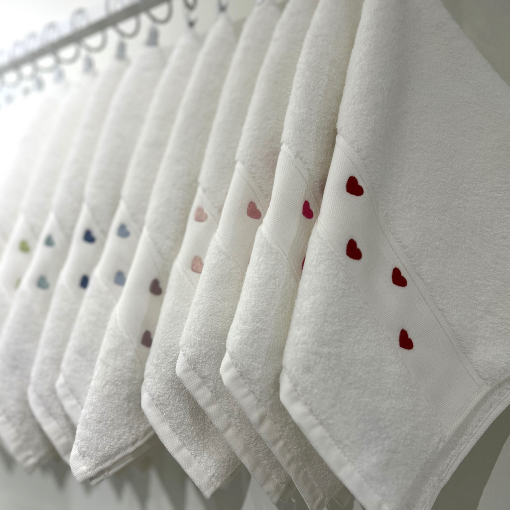 EmbroideredLOVEWhiteCottonTowels-TheWellAppointedHouse