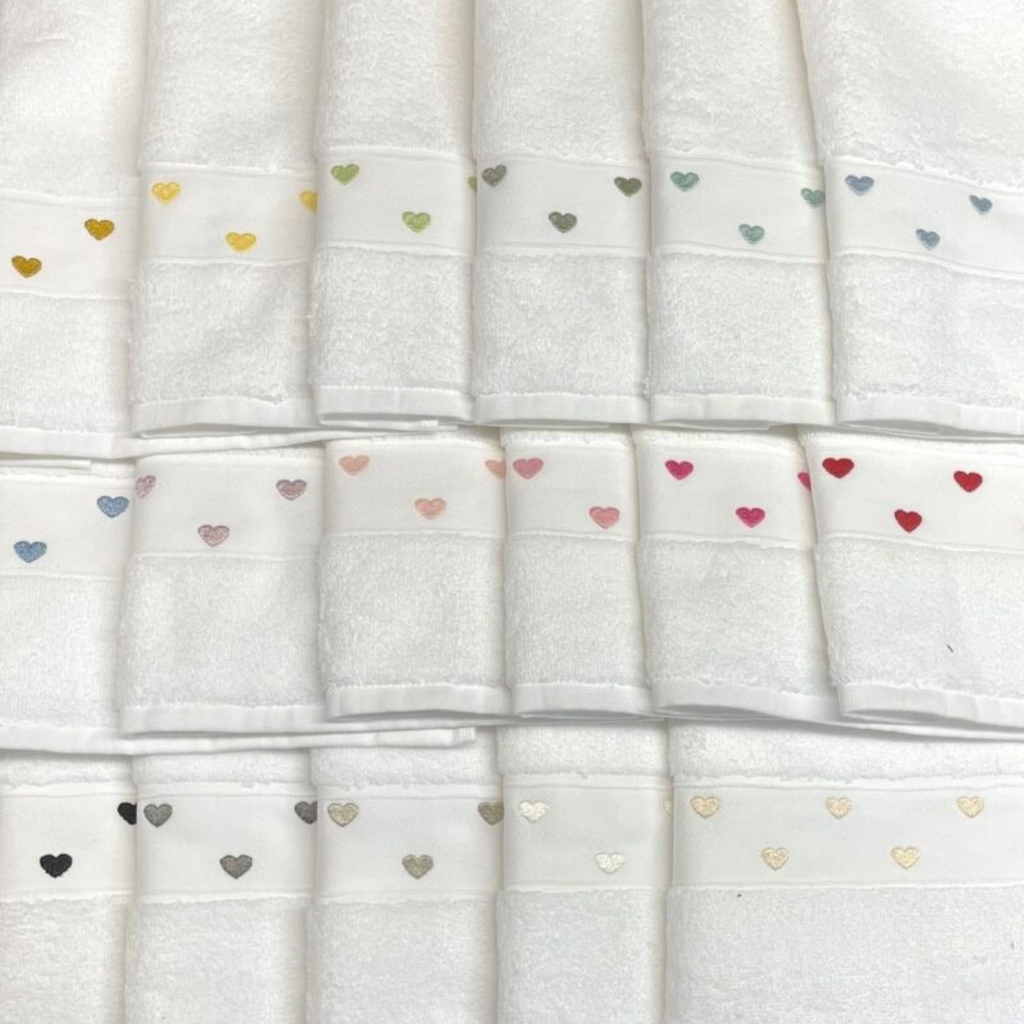 EmbroideredLOVEWhiteCottonTowels-TheWellAppointedHouse