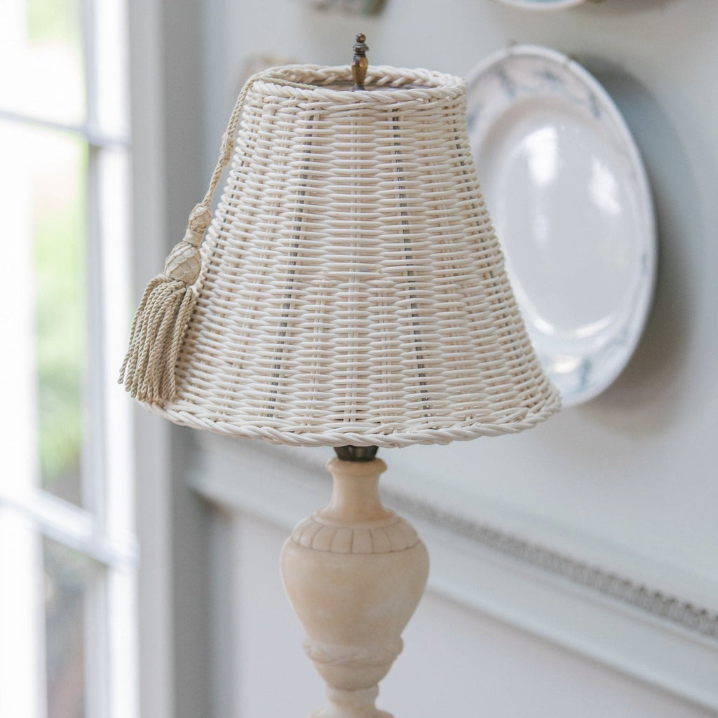 Empire Lampshades in Rattan - The Well Appointed House