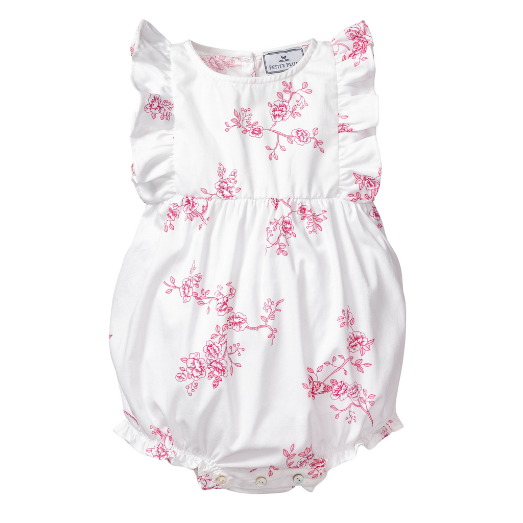 English Rose Ruffled Romper - The Well Appointed House
