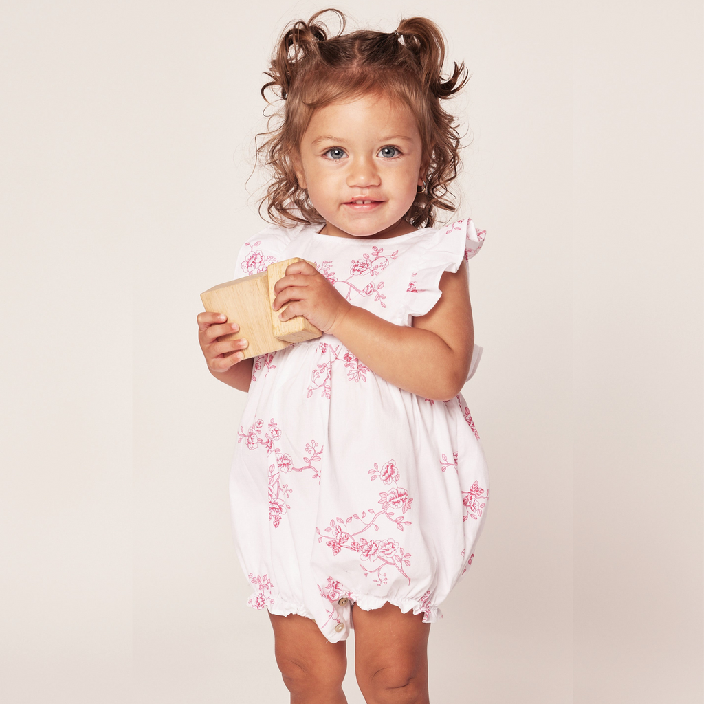 English Rose Ruffled Romper - The Well Appointed House