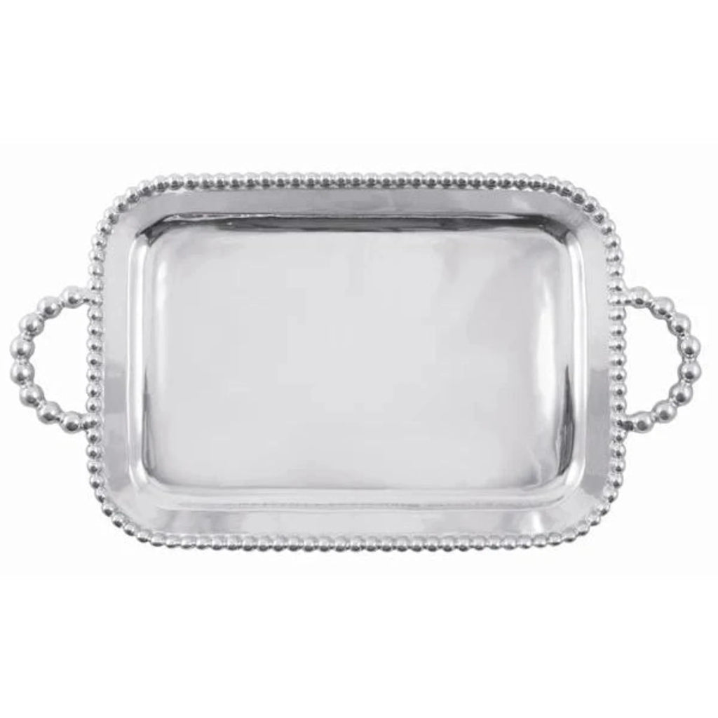 Engraveable Pearled Service Tray - The Well Appointed House