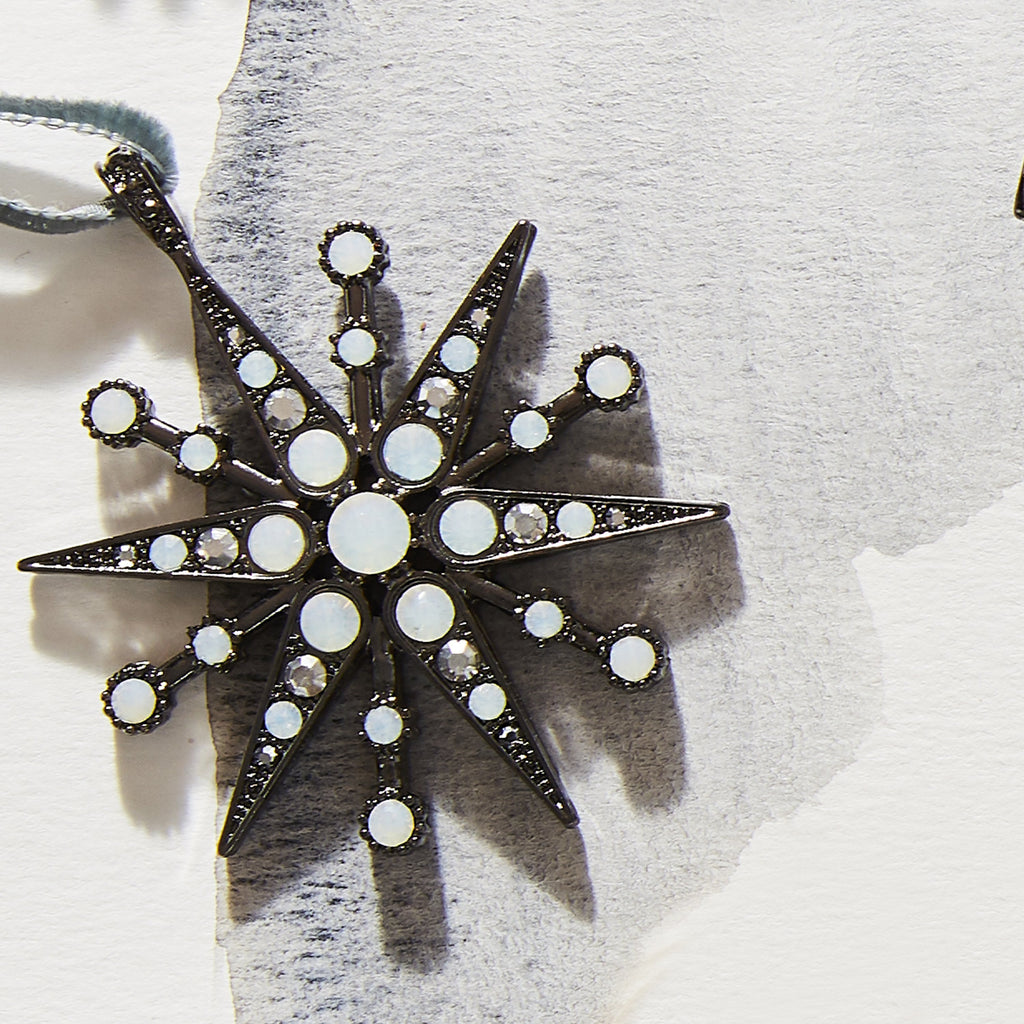 Deco Snowflake Hanging Ornament - The Well Appointed House