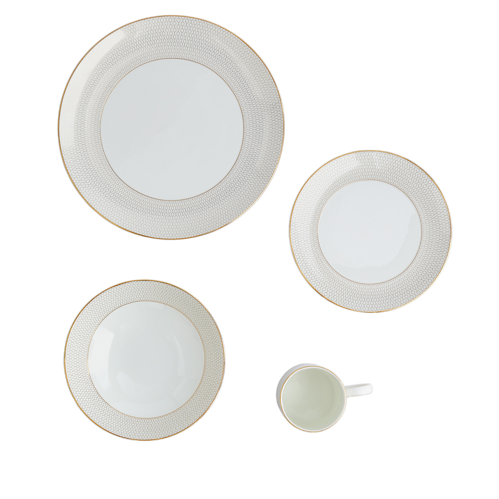 Gio Gold 4 Piece Place Setting, 4 Piece Set - The Well Appointed House