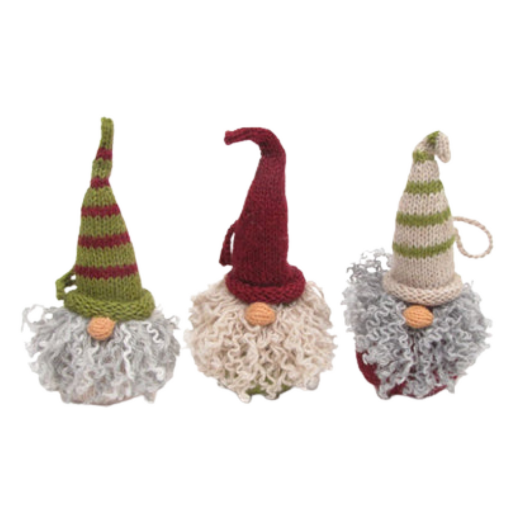 Gnome Ornament, Set of 3 - The Well Appointed House