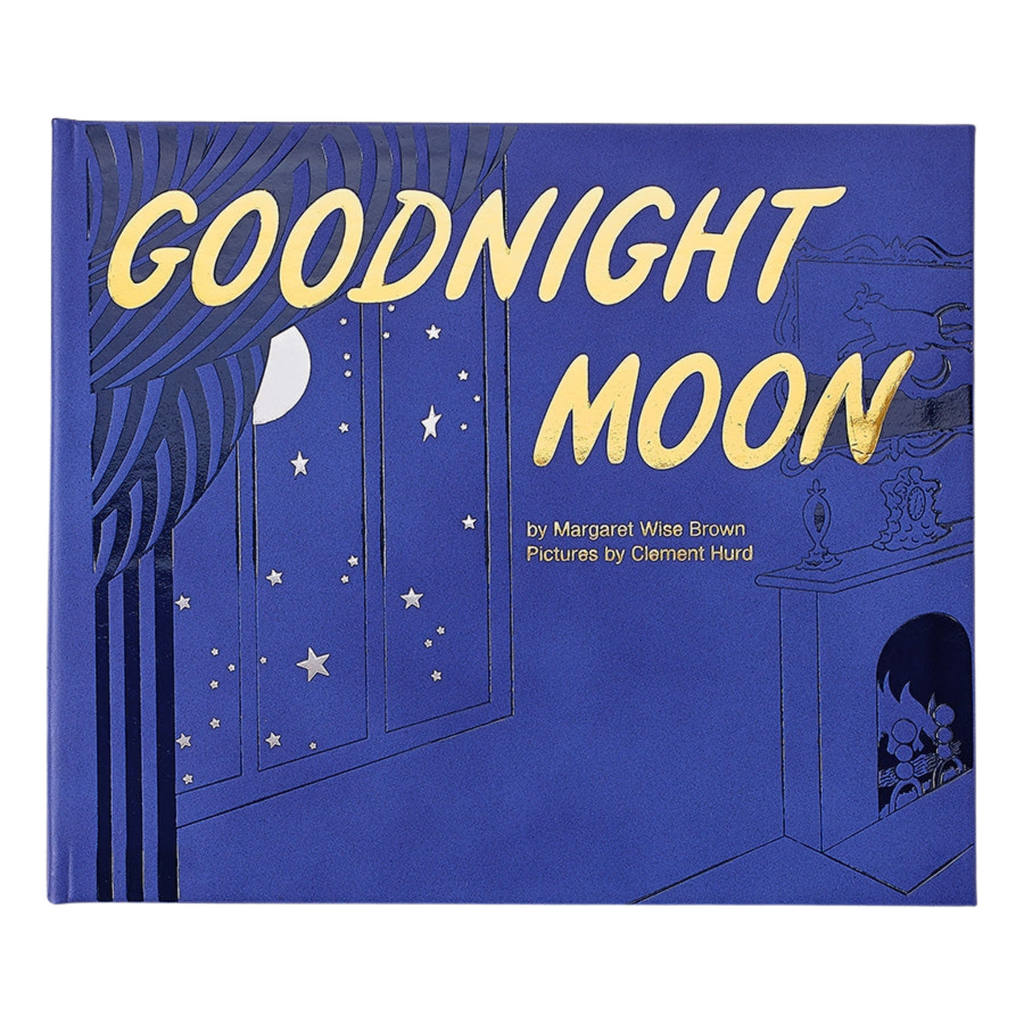 Personalize Goodnight Moon Blue Bonded Leather Book - The Well Appointed House