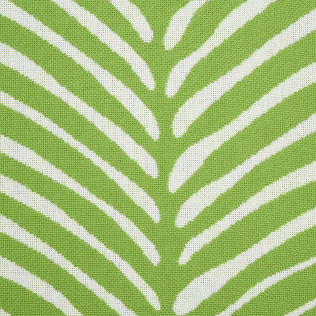 Green Zebra Palm Leaf Print Throw Pillow - The Well Appointed House