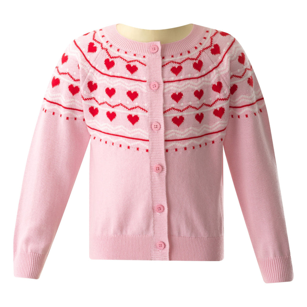 Heart Intarsia Cardigan - The Well Appointed House