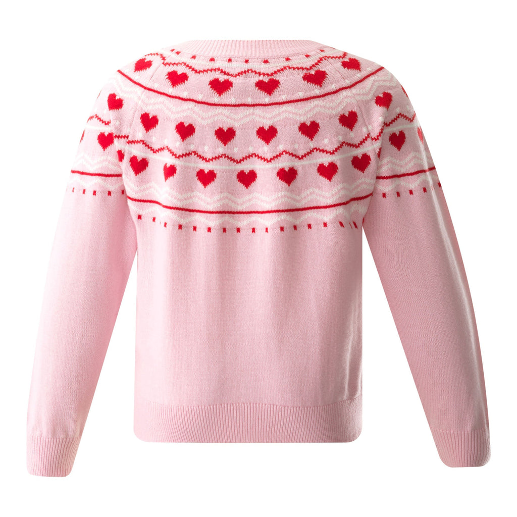 Heart Intarsia Cardigan - The Well Appointed House