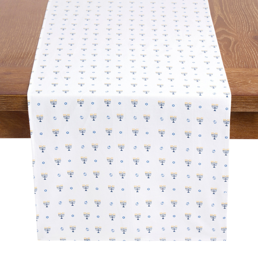 Signature Happy Hanukkah Table Linen- The Well Appointed House