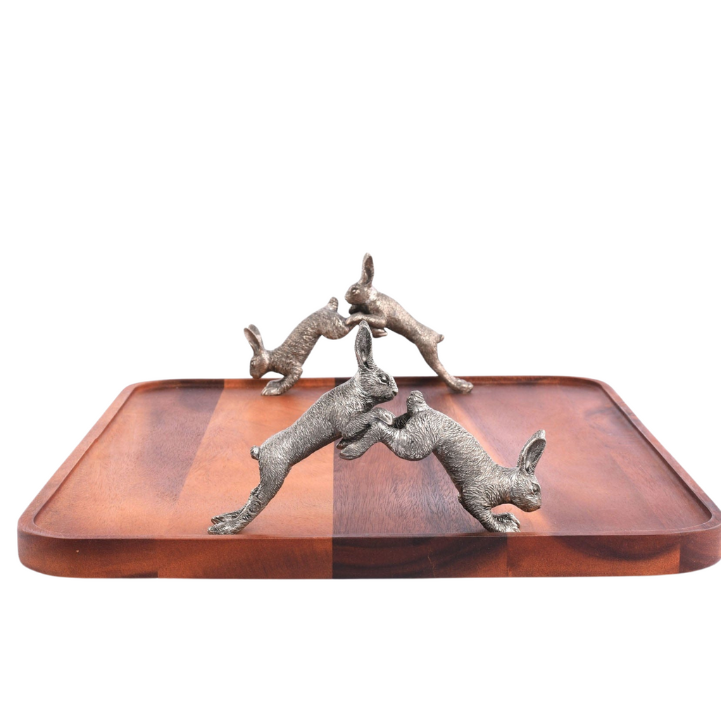 Hopping Bunny Wood Tray - The Well Appointed House