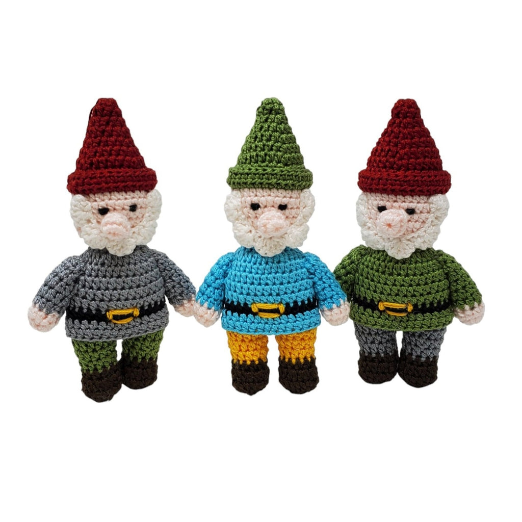 Crochet Gnome Ornaments, Set of 3 - The Well Appointed House