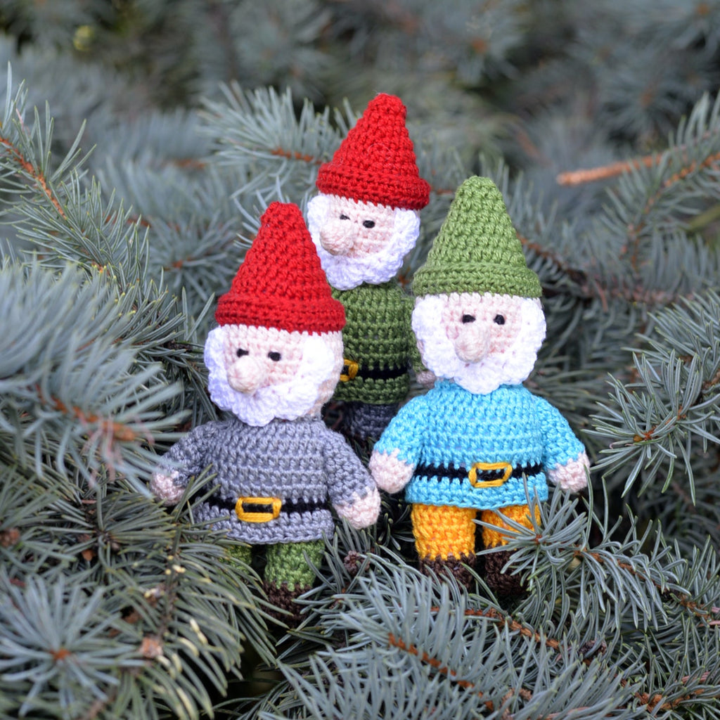 Crochet Gnome Ornaments, Set of 3 - The Well Appointed House