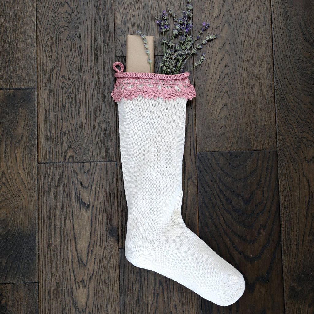 Boho Stocking in Rose - The Well Appointed House