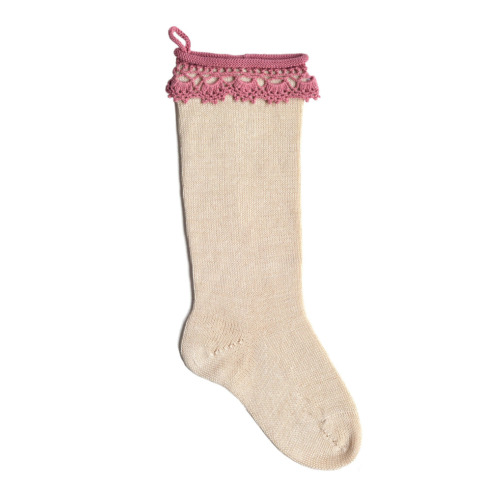 Boho Stocking in Rose - The Well Appointed House