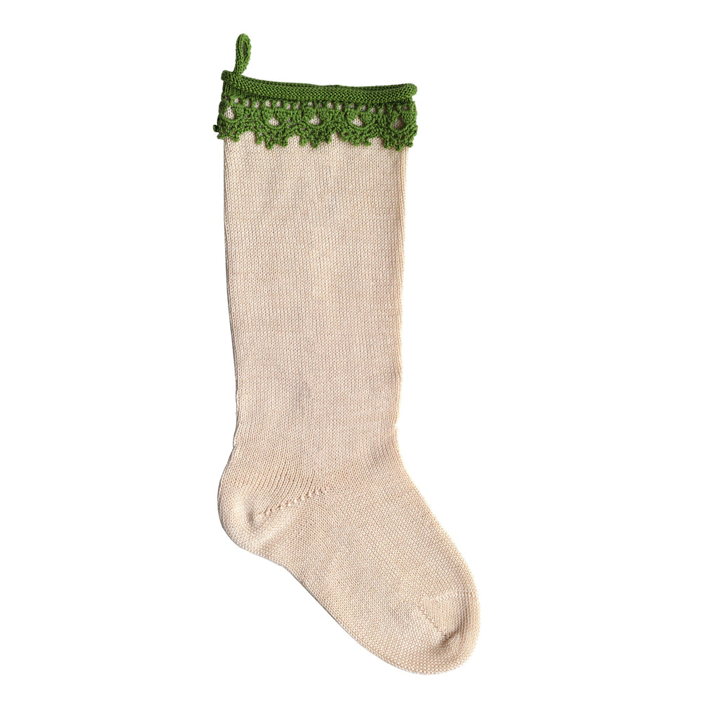 Boho Stocking in Mint - The Well Appointed House