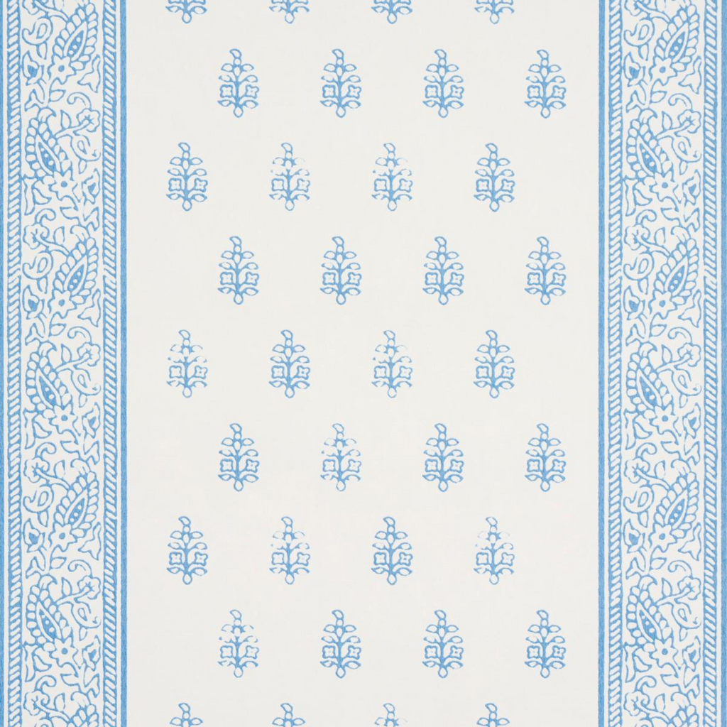 Katsura Stripe II in Chambray Wallpaper - The Well Appointed House