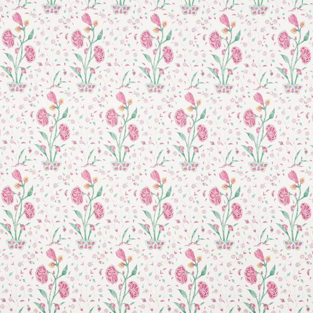 Khilana Floral Wallpaper in Pink - The Well Appointed House