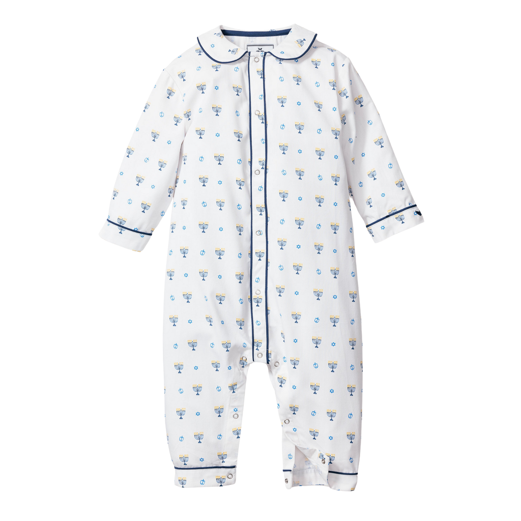 Baby's Twill Cambridge Romper in Happy Hanukkah - The Well Appointed House