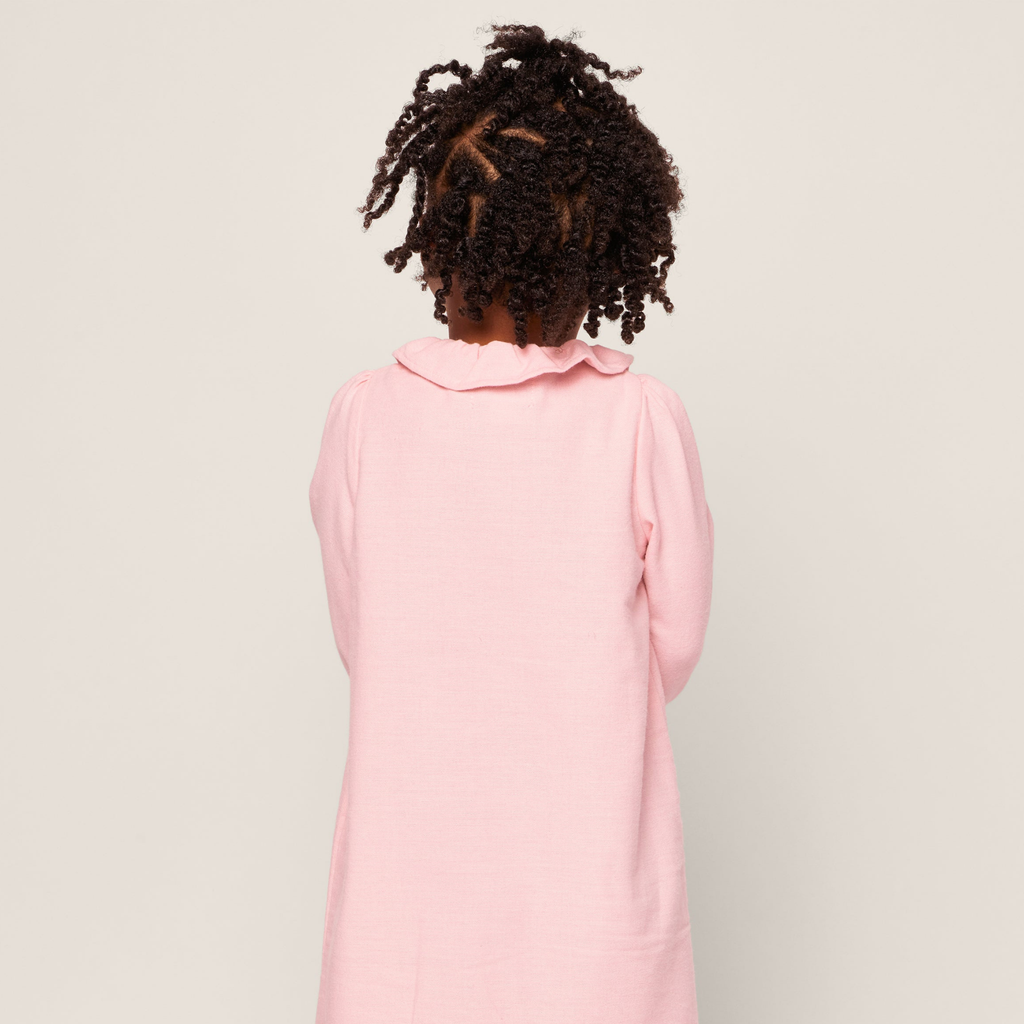 Girl's Flannel Victoria Nightgown in Pink - The Well Appointed House