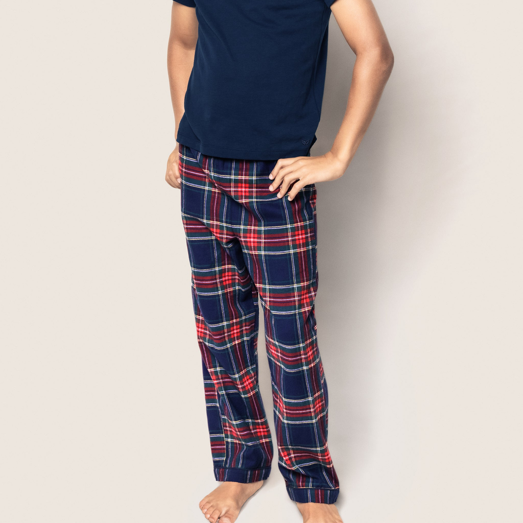 Kid's Brushed Cotton Pajama Pant in Windsor Tartan - The Well Appointed House