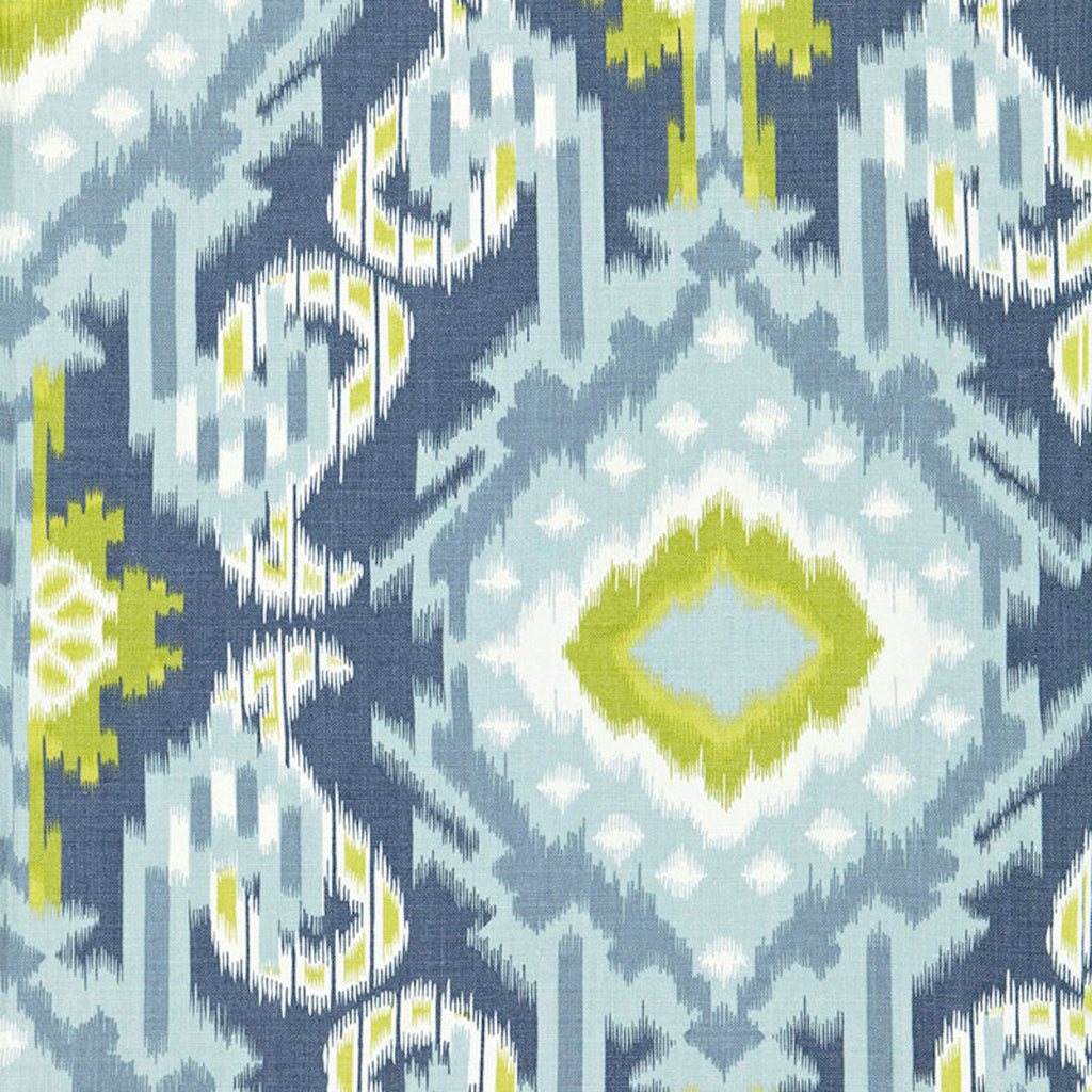 Kiribati Ikat Print in Aquamarine - The Well Appointed House