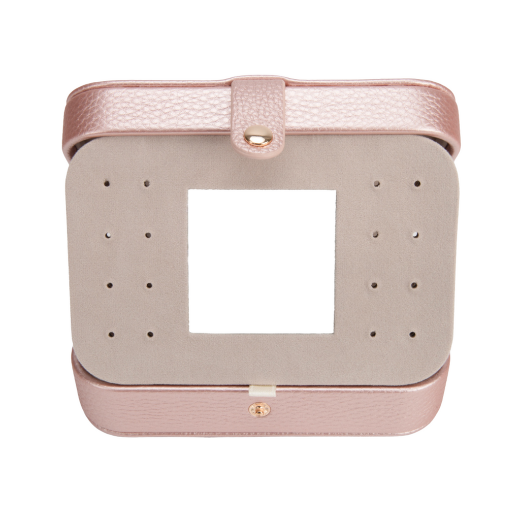 Leah Quilted Travel Jewelry Organizer in Blush - The Well Appointed House