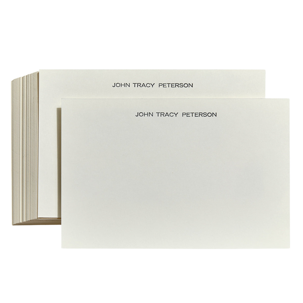 Letterpress Personalized Memo Tray Cards Refills - THE WELL APPOINTED HOUSE