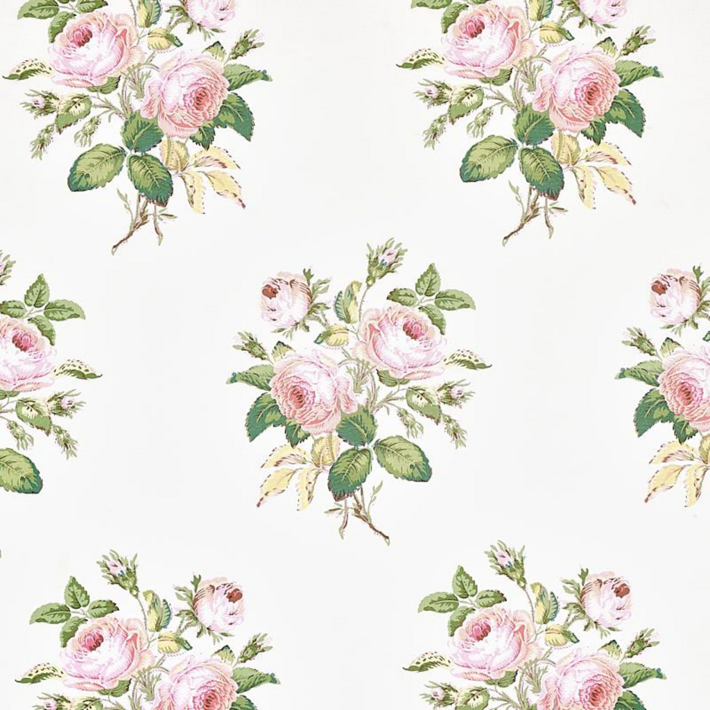 Loudon Rose Wallpaper in Blush - The Well Appointed House