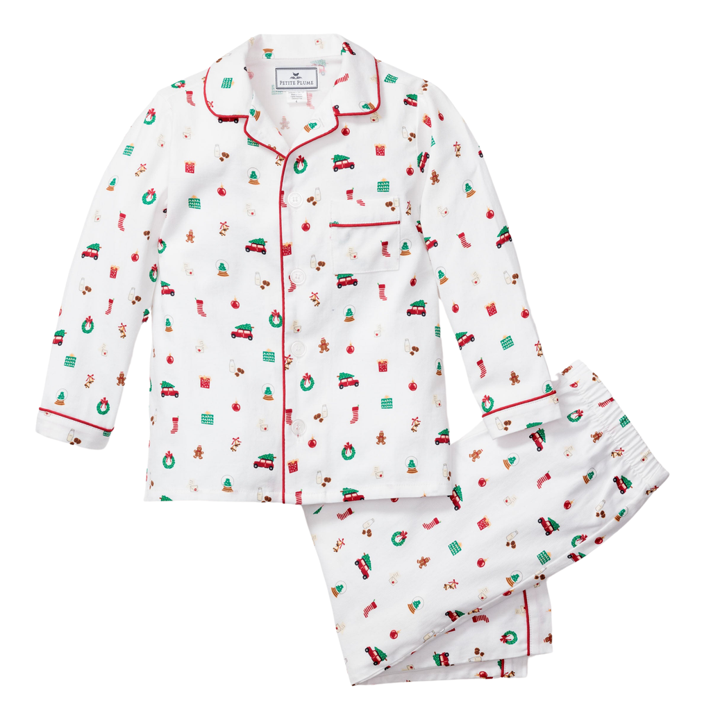 Kid's Twill Pajama Set in Winter Nostalgia - The Well Appointed House