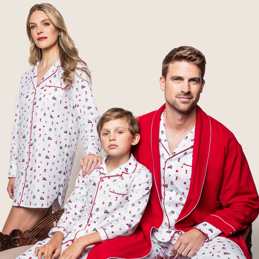 Kid's Twill Pajama Set in Winter Nostalgia - The Well Appointed House