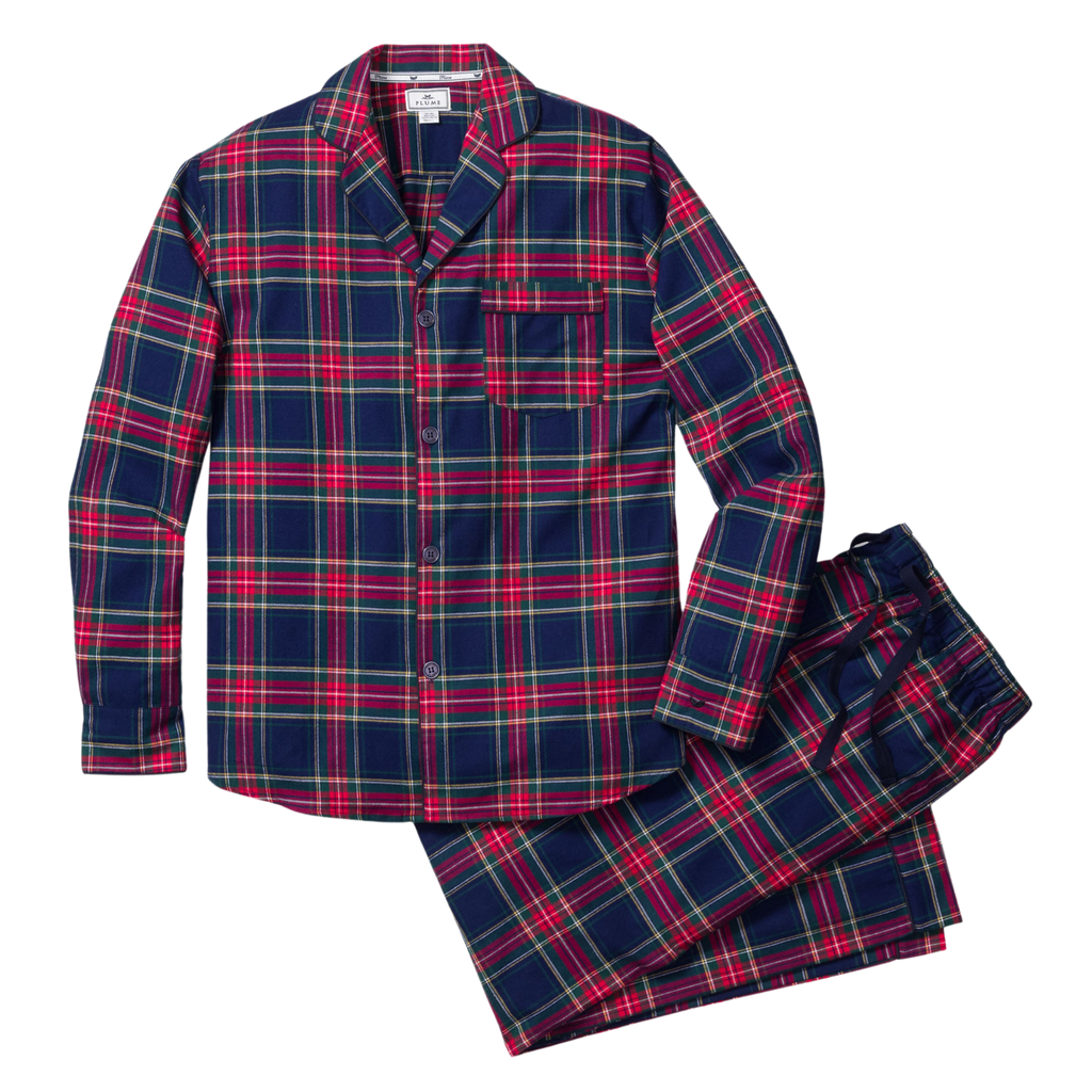 Men's Brushed Cotton Pajama Set in Windsor Tartan - The Well Appointed House