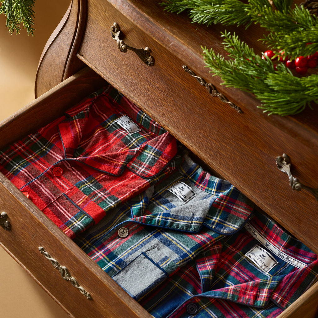 Men's Brushed Cotton Pajama Set in Windsor Tartan - The Well Appointed House